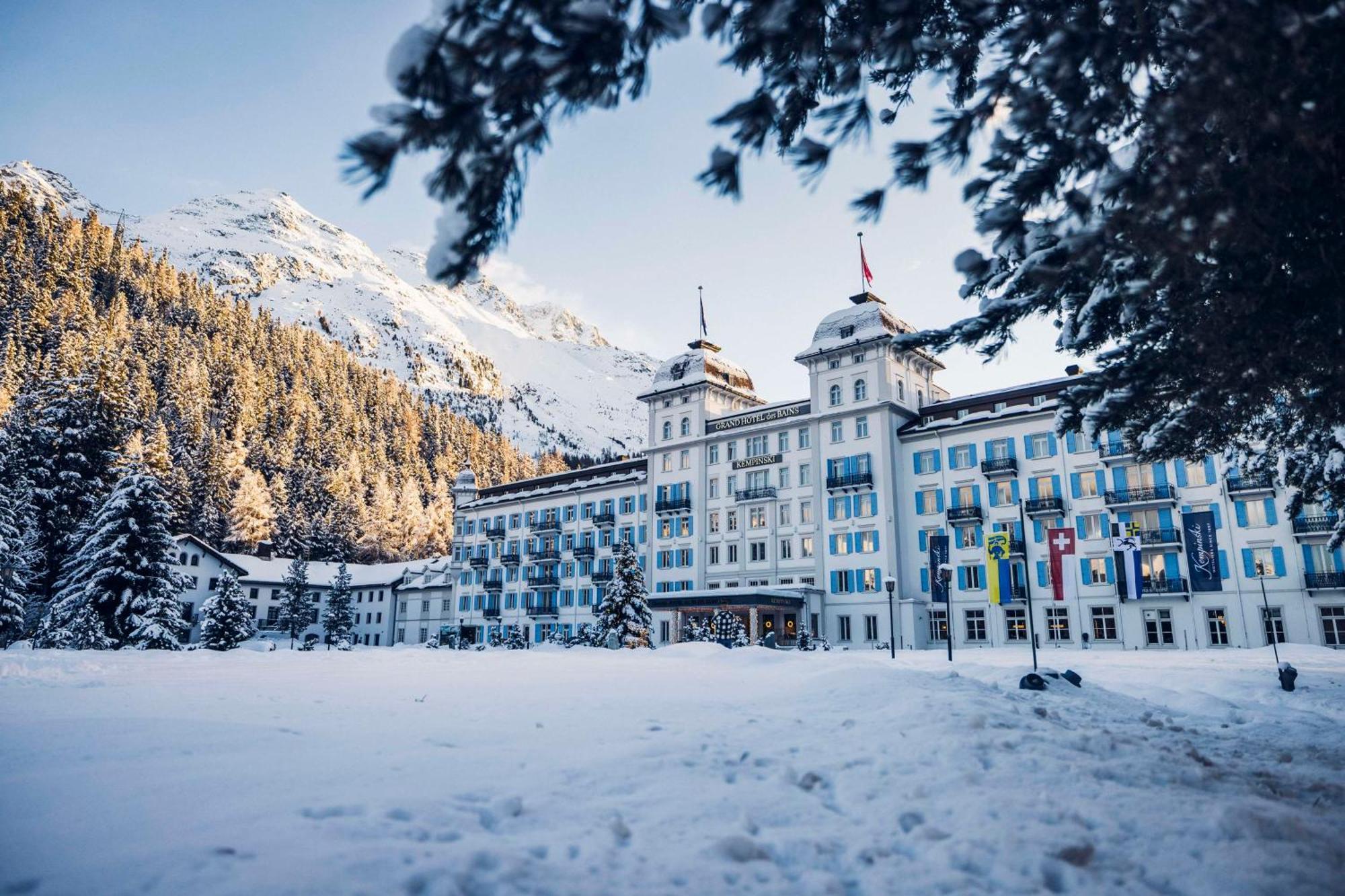 Grand Hotel Des Bains Kempinski St Moritz Exterior foto